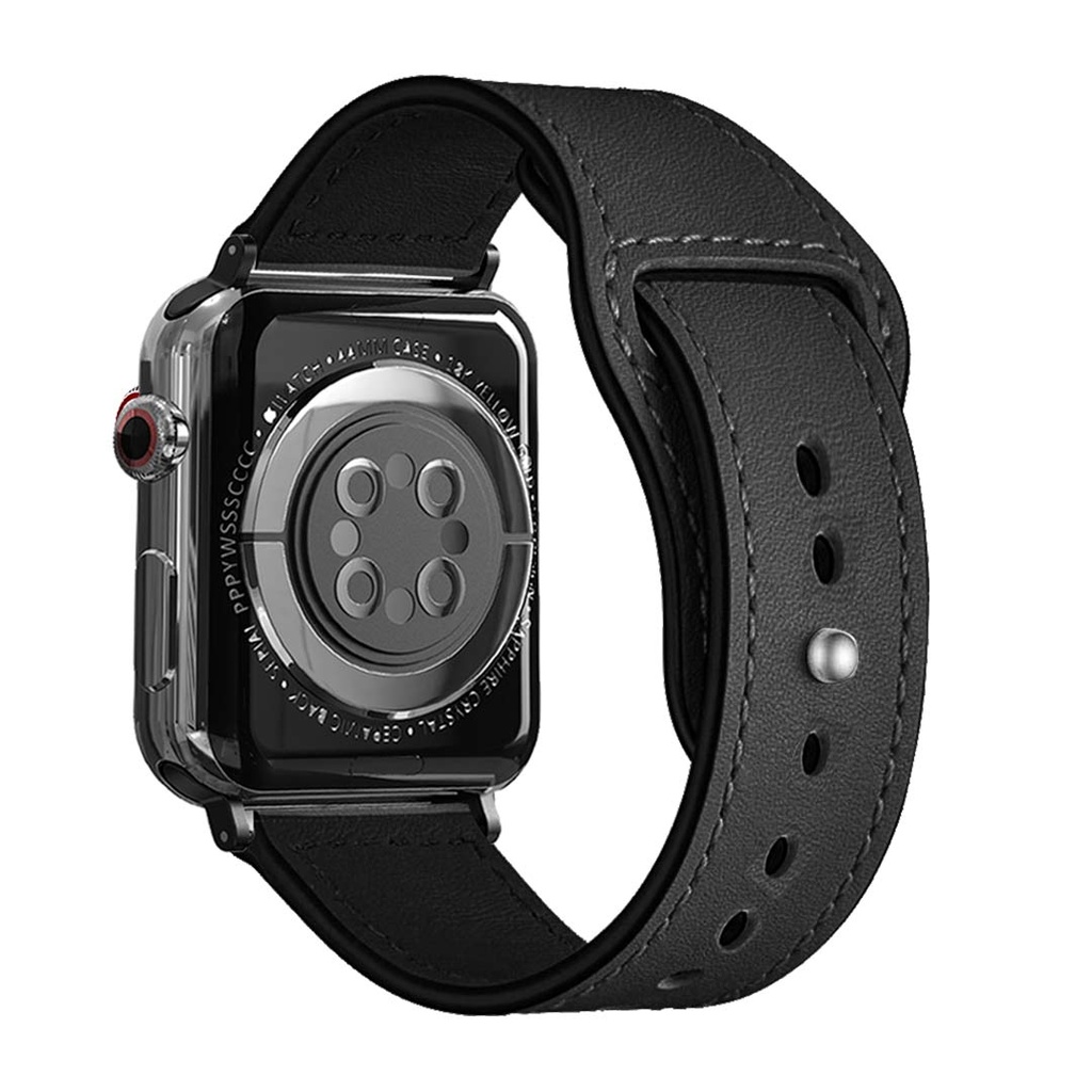 Porodo iGuard Leather Loop Watch Band For Apple Watch 42/44/45mm