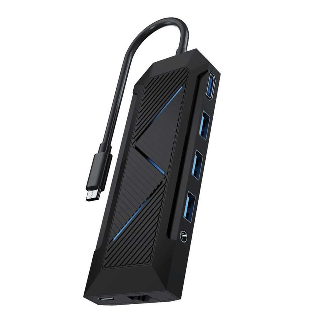 Porodo Gaming 9 in 1 USB-C Hub Gamers Edition
