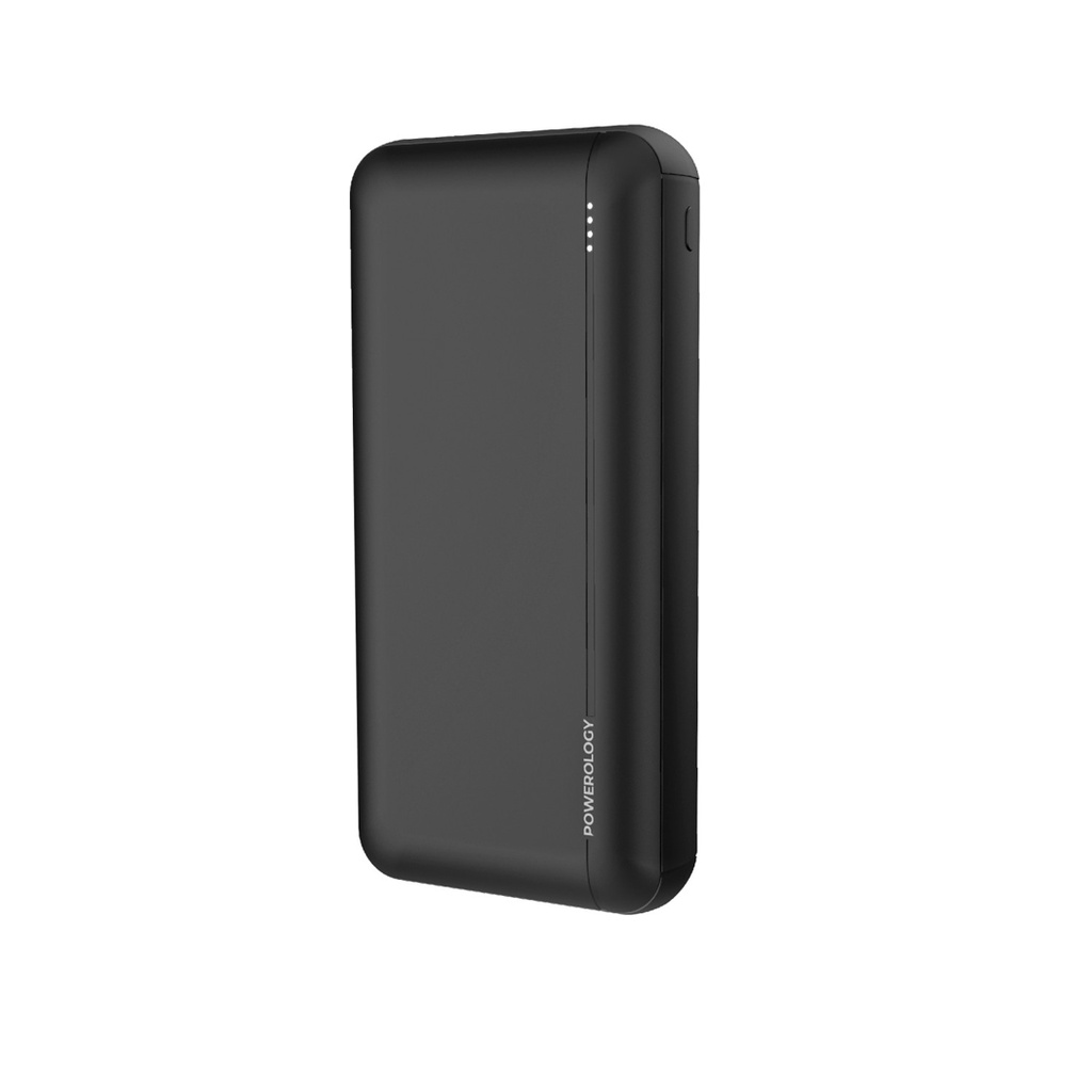 Powerology 20000mAh PD QC polymer Power Bank - Black