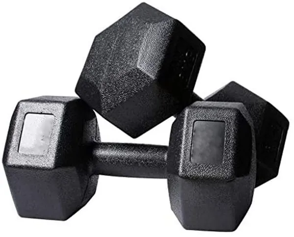 Hex PVC Dumbbell Set 10KG ( 2 x 5KG )