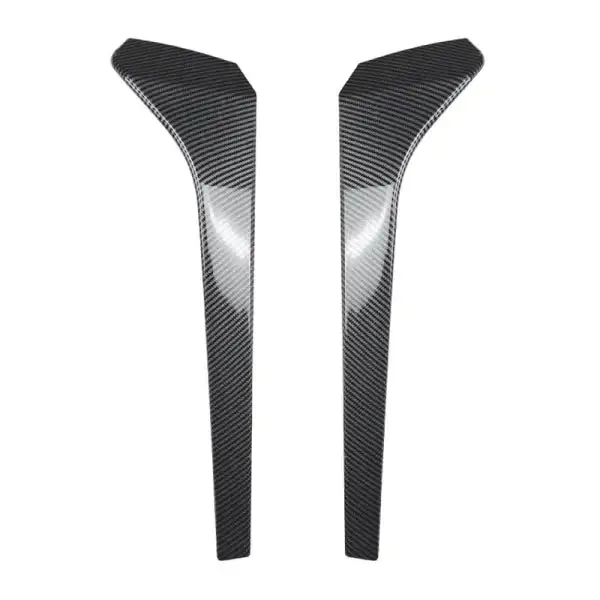 Rear Side After Bumper Lip Splitter Skirts Flag Spoiler R Line Zst-506 Cf Carbon Fiber Look CC-4465 Compatible With Volkswagen Tiguan Mk2 2017-2023