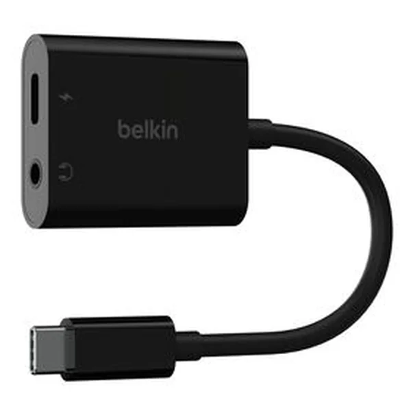Belkin RockStar™ 3.5mm Audio + USB-C Charge Adapter