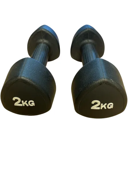 i-fitness Rubber Studio Dumbbells-2kg(Pairs)