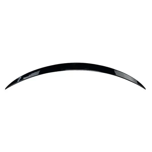 Rear Trunk Mid Wing Lip Splitter Skirts Flag Spoiler Zst Glossy Black CC-4496 Compatible With Mercedes C Class W205 2015-2018
