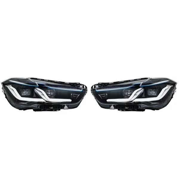 Upgraded Head Light Lamp Xenon Headlight Retrofit Upgrade Modified Led Drl Hid Laser Style For Helogen Car CC-8166 Compatible With Bmw X1 F48 2016-2019