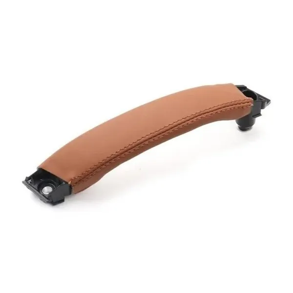Car Interior Door Leather Pull Handle Brown Left Lr076166 CC-6557 Compatible With Land Range Rover Discovery Sport 2015-2019 Lr076161