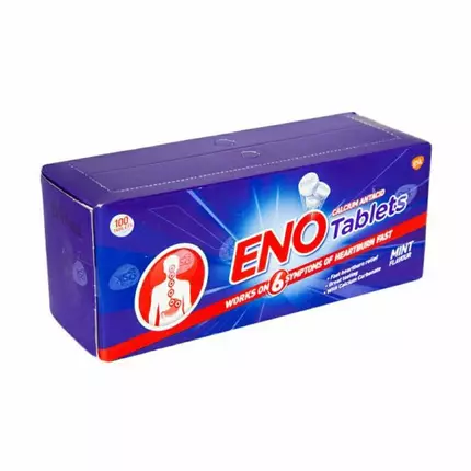 Glaxo Eno Calcium Antacid Tabs Mint Flavor 20099 (E-EX)
