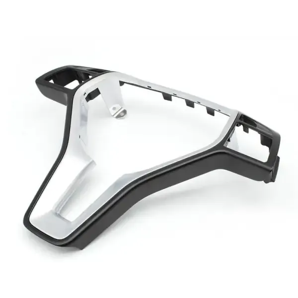 Steering Wheel Trim Cover Black Silver A09946401139107 CC-2680 Compatible With Mercedes C Class W204 A Class W176 B Class W246 E Class W212 Gla W156 CLS W218 Cla W117