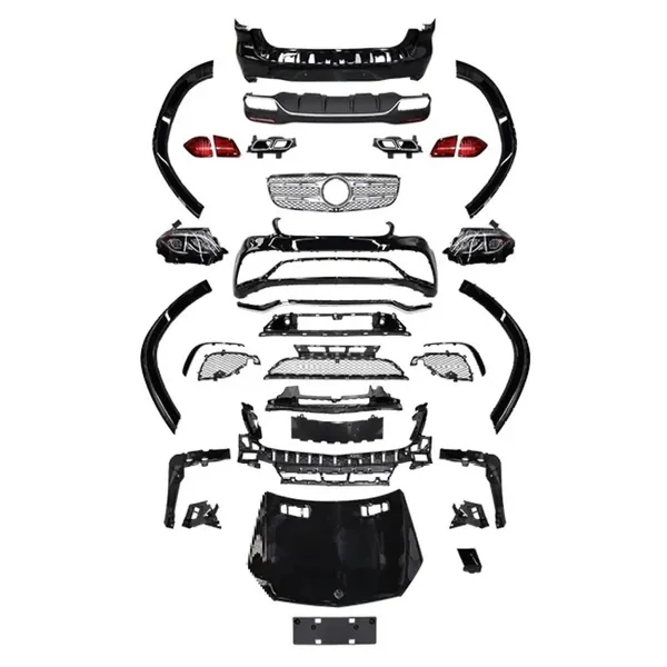 Upgrade Facelift Convert To Gls W166 Amg Bodykit Bumper Headlight Taillight Trunk Skirts 1:1 CC-8540 Compatible With Mercedes Benz Gl W166 2012-2016