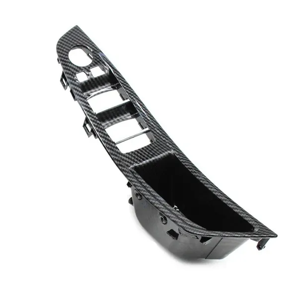 Car Interior Door Armrest Inside Pull Handle Driver Side Carbon Fiber 51417225874-2 Rhd Model A CC-7880 Compatible With Bmw 5 Series F10 2010-2017