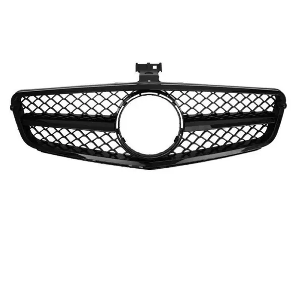 Upgrade Front Bumper Amg Show Grill Full Black Gc W204-003 CC-9634 Compatible With Mercedes Benz C Class W204 2007-2014