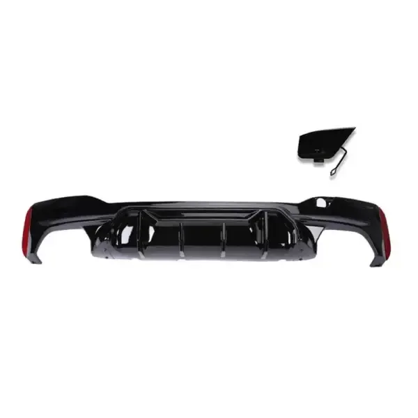 Rear Bumper Lip Rear Diffuser M5 M Sports M Performance M Sports M5cs G30 After Lip Black Sp CC-3022 Compatible With BMW 5 Series G30 2017-2021