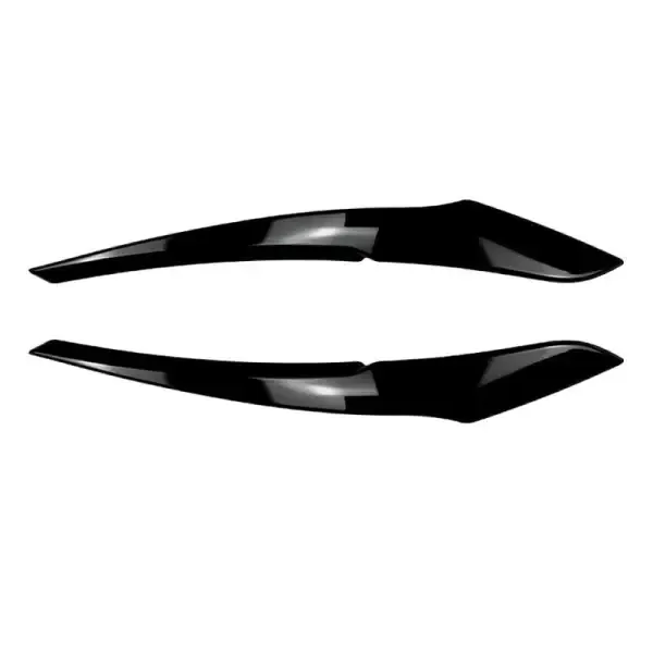 Headlight Eyebrow Skirts Cover Trim 2 Zst-438 Glossy Black CC-3788 Compatible With Bmw 1 Series F20 2010-2014