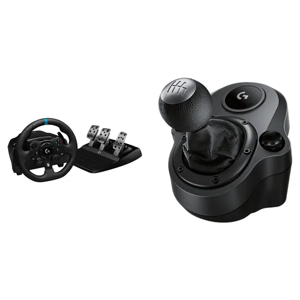 Logitech G G923 TRUEFORCE Sim Racing Wheel and Pedals Kit with Driving Force Shifter (PC, Xbox X|S, Xbox One)