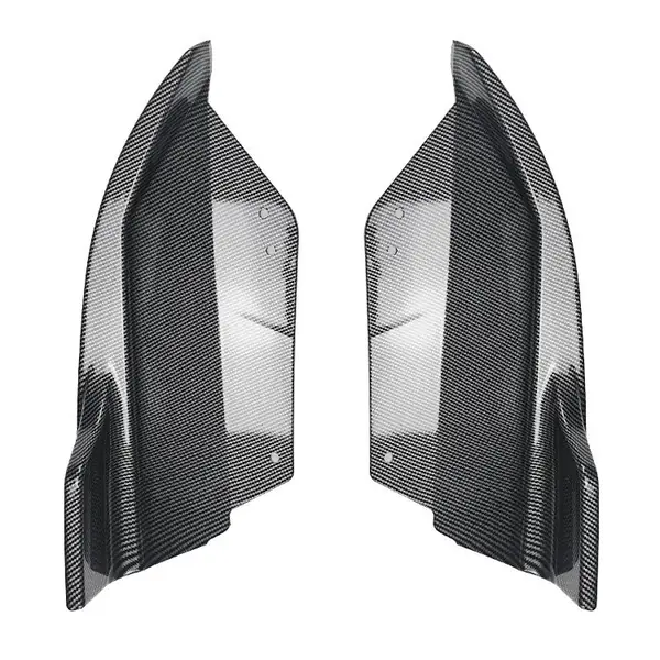 Rear Bumper Air Intake Wind Knife Trim Skirts Canard Splitters Carbon Fiber Look Zst-612 Cf CC-6030 Compatible With Bmw X1 U11 2023+