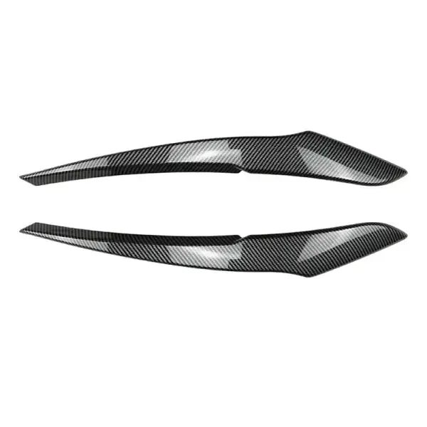 Headlight Eyebrow Skirts Cover Trim 2 Zst-438 Carbon Fiber Look CC-3789 Compatible With Bmw 1 Series F20 2010-2014