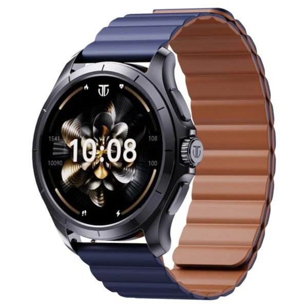 Titan Evoke Smartwatch, 1.32 inches AMOLED Display, Blue