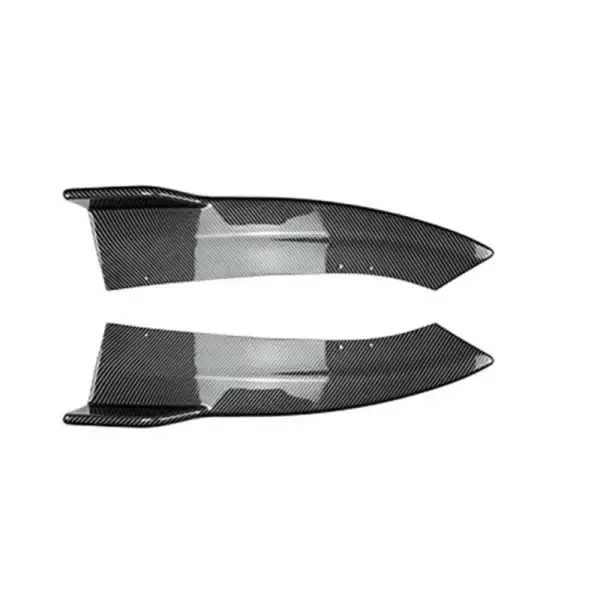 Rear Bumper Lip Splitter Skirts Flag Spoiler Zst-054 Cf Carbon Fiber Look CC-4268 Compatible With Mercedes C Class W206 2022+ Amg C63 C43