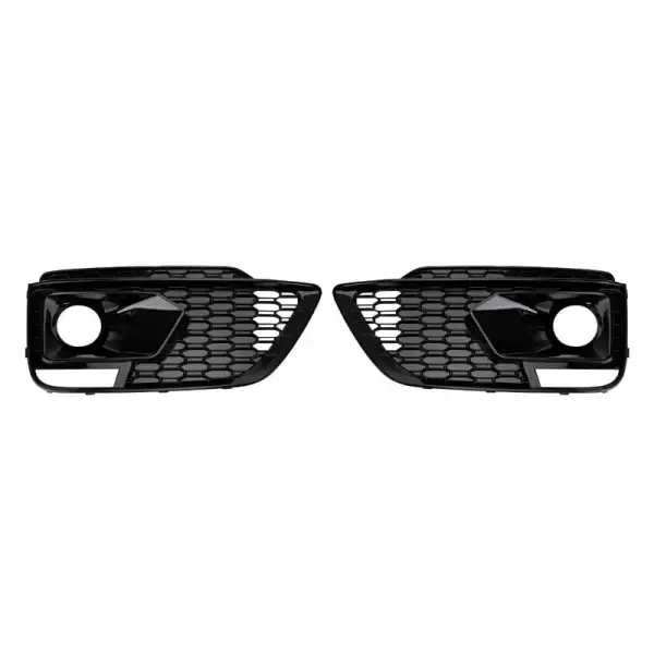 Fog Lamp Light Grill Cover Frame With Fog Lamp Hole CC-3327 Compatible With Audi Q5 Sq5 2018-2020