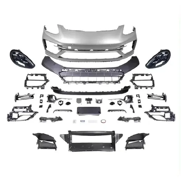 Upgrade Facelift Convert To 2017 Turbo 7 Style Modified Bumper Headlights Bodykit Front CC-9832 Compatible With Porsche Panamera 970 2009-2016 970.1 970.2