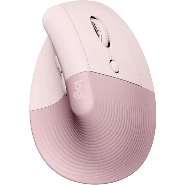 Logitech Lift Vertical Ergonomic Wireless Mouse (Rose)