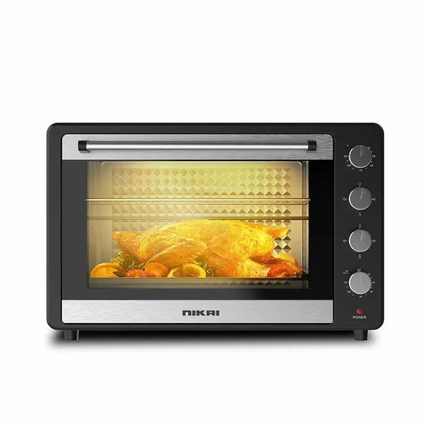 Nikai Oven 75L 2200W Oven, Rotisserie Function & 120 Minutes Timer With Stay On, Multiple Accessories, High-Efficiency Heating, Indicator Light - NT75RCZ