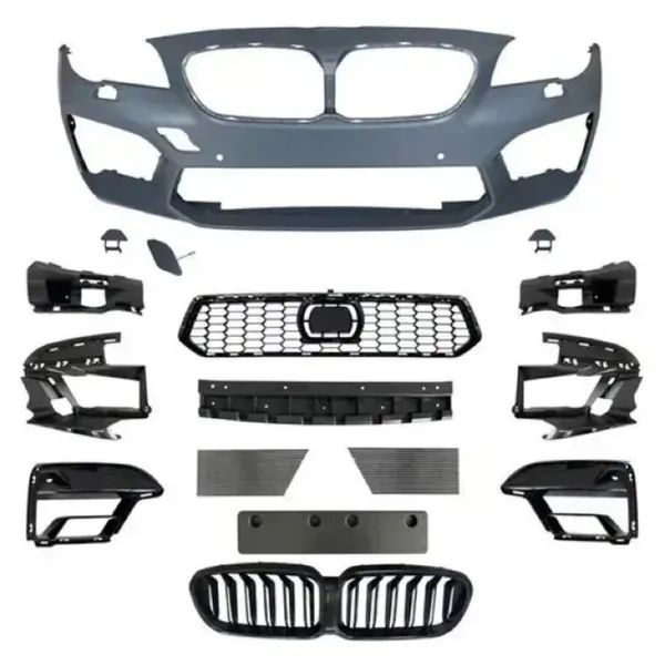 Front Bumper Upgrade Convert To G30 M5 Style Bumper Bodykit CC-6433 Compatible With Bmw 5 Series F10 2010-2017