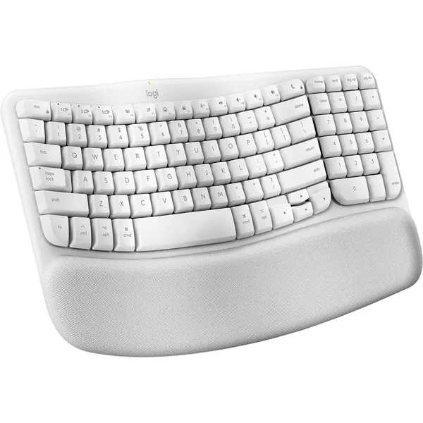 Logitech Wave Keys for Mac Wireless Ergonomic Keyboard (Off-White)