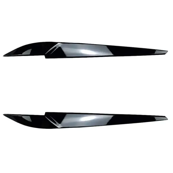 Headlight Eyebrow Eyelid Cover Decoration Trim Glossy Black AR-BMW-0191 CC-3616 Compatible With BMW X5 F15 X6 F16 2014-2019