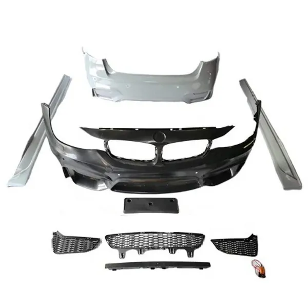 Upgrade Convert To M3 M4 M Sports Bodykit Bumper Side Skirts CC-5979 Compatible With BMW 3 Series GT F34 2012-2019