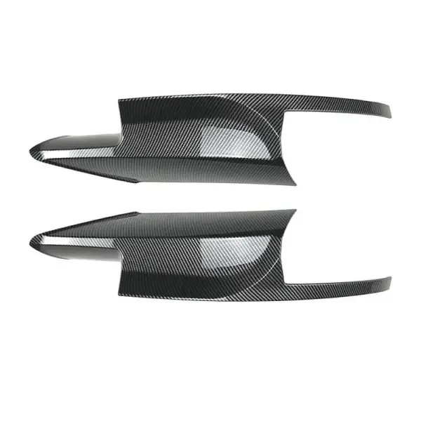 Front Bumper Splitter Skirts Lip 2 Zst-550 Carbon Fiber Look CC-3777 Compatible With BMW 5 Series F10 2010-2017 M5