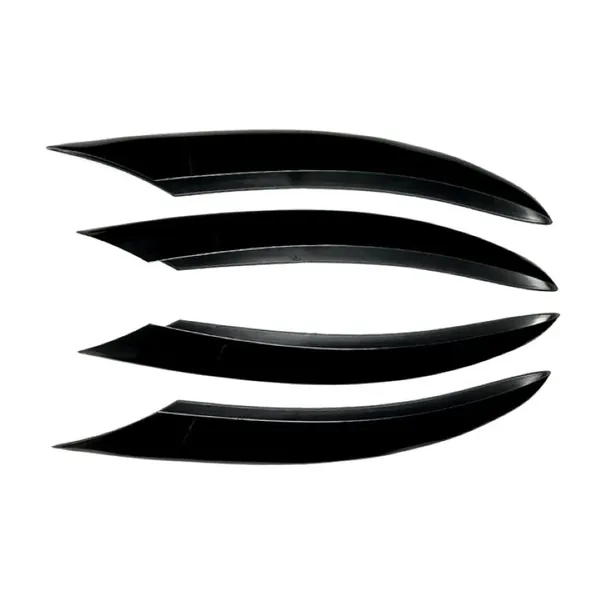 Amg Front Bumper Air Vent Splitter Side Skirts Flag Canard Glossy Black Zst-120 Gb CC-6146 Compatible With Mercedes Benz C Class Lci W205 Lci 2019-2021