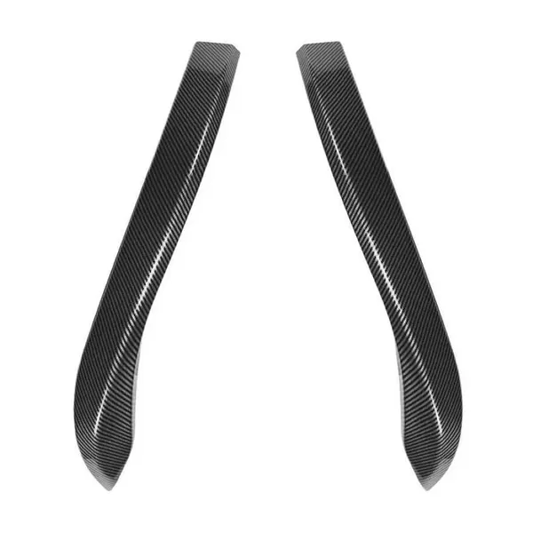 Front Bumper Lip Splitter Skirts Trim Wing Flag Zst-1101 Cf Carbon Fiber Look Usa CC-9291 Compatible With Volkswagen Vw Golf Mk 8 Gti 2020-2024 Gti Rline