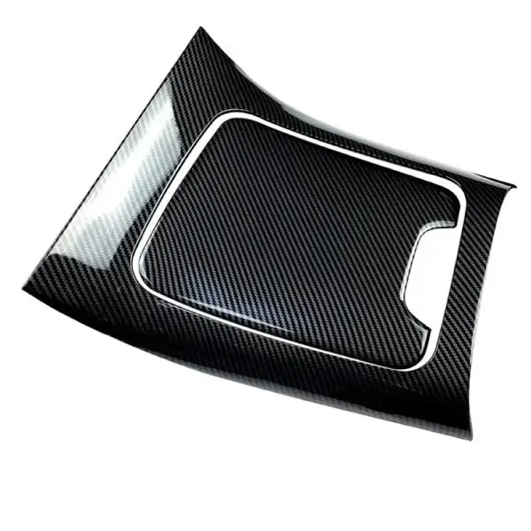 Front Dashboard Cup Drink Holder Trim Cover Frame Lhd Usa Zst-298ab Cf Carbon Fiber Look CC-4283 Compatible With Mercedes C Class W206 2022+