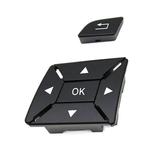 Steering Wheel Control Switch Knob Button Cover 21854001629107 Black Left A CC-7844 Compatible With Mercedes A B C E Class Gla W204 W246 W207 W212 W176 W156 Cla W117 Cls W218 Slk Slc W172