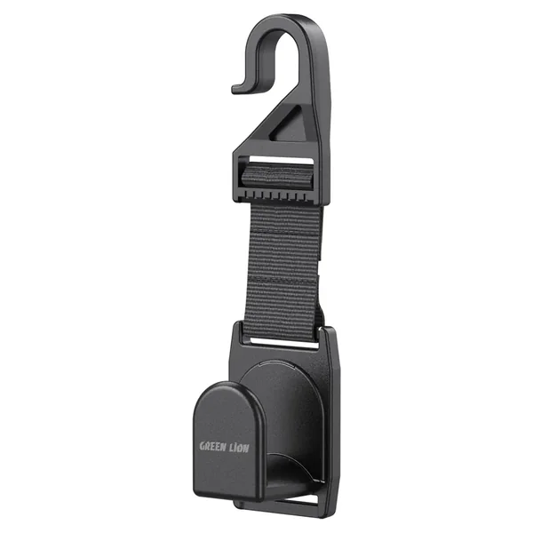 Green Lion Car Headrest Hook Organizer - Black