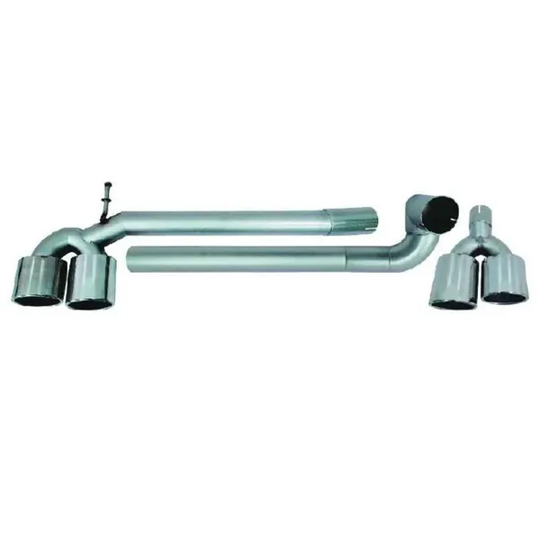 Exhaust Tips Tail Pipe Midpipe Muffler With Clamp Akrapovic Chrome M5 Style F10/18-025 Gc CC-9190 Compatible With Bmw 5 Series F10 2010-2017