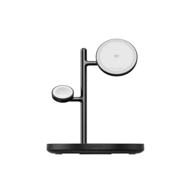 Anker MagGo 15W 3 in 1 Wireless Charging Station with Cable and Charger Bundle | B25M3211