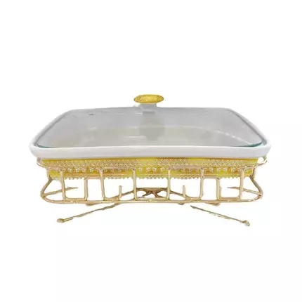 Nadstar1 Chafing Dish for Buffet Stoves Made of Ceramic Soup Pot Porcelain Food Serving 116-115