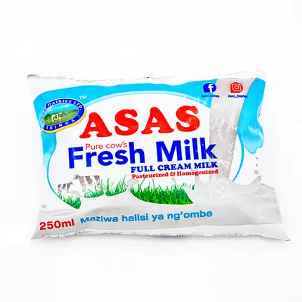 Asas Fresh Milk 250ml Pack of 6 (EX-E)