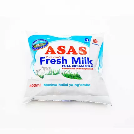 Asas Fresh Milk 500ml Pack of 6 (EX-E)