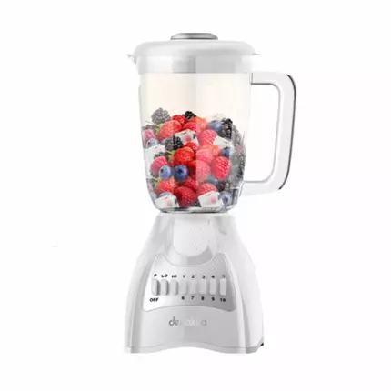 Decakila Blender 500W Capacity 1.5L Jug 2 Speed With Pulse SS Blade Mixer 4-Bladed Stainless Steel Blade KEJB044W