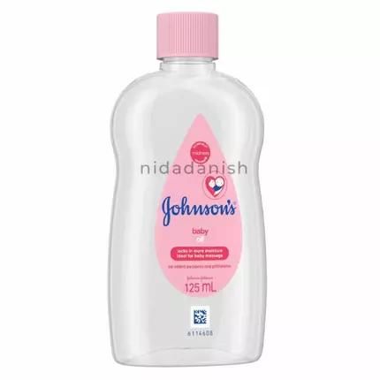 Johnsons Baby Oil, Moisturizes & Protects from Dryness, Gentle Formula, Dermatologist & Allergy Tested, Hypoallergenic, 125ml 2800