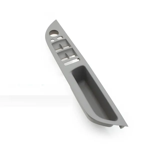 Interior Door Handle Inner Door Armrest Panel Pull Trim Window Switch Cover Gray 51416983708 Rhd CC-6240 Compatible With Bmw 5 Series E60 E61 2006-2010