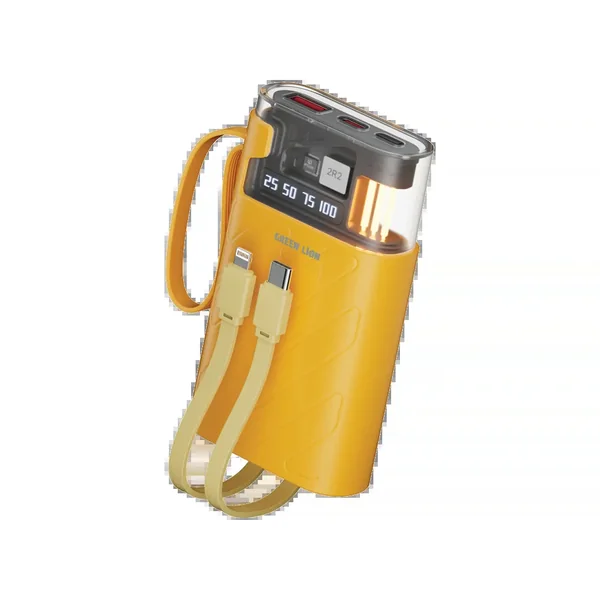 Green Lion Elixir Vault Power Bank 10000mAh PD 22.5W - Yellow