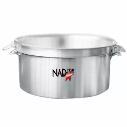Nadstar8 Aluminum Sufuria 2pcs with Lid & Handle 72-76 Cookware Set Tope Cooking Pot with Lid and Handle for Commercial Use - Kitchen Heavy Duty