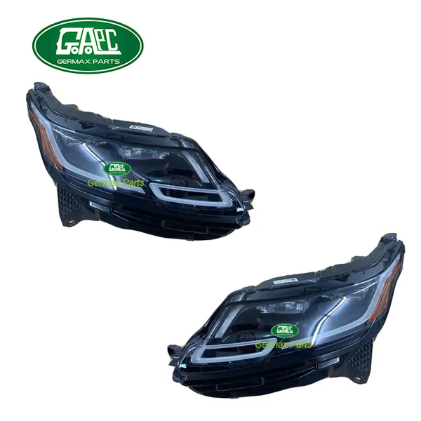 Germax Headlamp LR128910 Left LR128908 Right Yellow Side American Version GLRV025 Land Rover Range Rover Velar 2017-