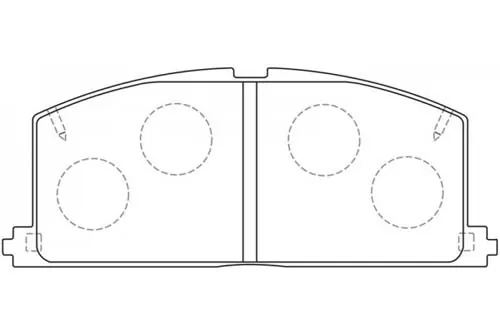 Toyota Starlet, Corolla 100, Carina Front Brake Pads