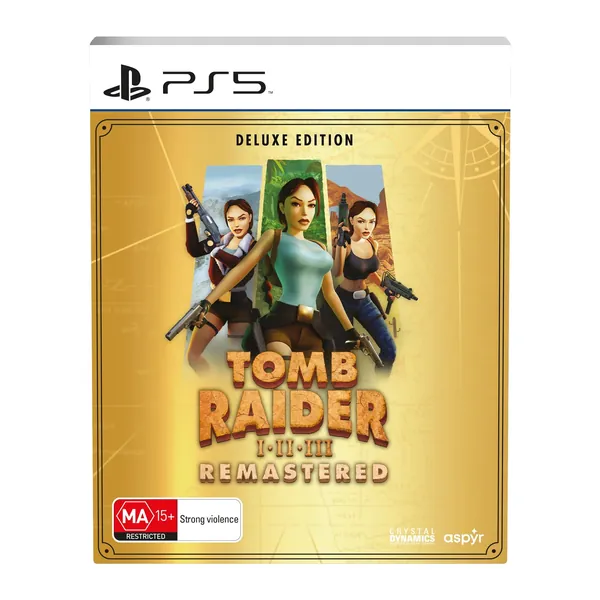 Tomb Raider I-III Remastered Deluxe Edition PS5 Game