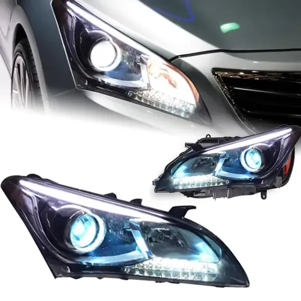 LED Headlight Projector Headlights DRL Head Lamp Dynamic Signal Compatible With Hyundai MISTRA 2013-2016
